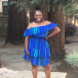 Plus size pleated dress